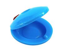 Plastic Children Finger Castanet with Great Sound Quality, Pretty Design for Music Learning, Multi Functional Use (Light Blue)