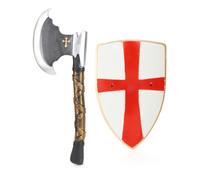 Plastic Children's Knight Shield and Axe Kit