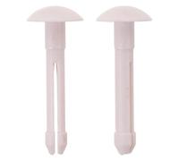 Plastic Chin Rest Paper Rod Pins White 2pcs for Optometry Machine