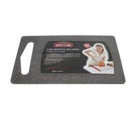 Plastic Chopping Board, Cutting Board with Hanging Hole Best for Meat, Vegetables and Cheese. Professional Easy-Grip Handles, Black & White Color 7 Different Size (32 x 21 CM)