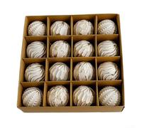 Plastic Christmas Ball Decoration Set Featuring 9 to 16 Pieces for Use on Holiday Trees, Wreaths, Garlands and Various For Festive Seasonal Displays (D)