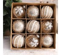 Plastic Christmas Ball Ornaments for Tree Decoration with Hanging Hooks, Designed for Holiday and Event Use, 80mm 3 15 Inch Diameter, Suitable for Various Festive Arrangements (original C 8cm9)