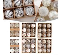 Plastic Christmas Ball Ornaments for Tree Decoration with Hanging Hooks, Designed for Holiday and Event Use, 80mm 3 15 Inch Diameter, Suitable for Various Festive Arrangements (original B 8cm9)