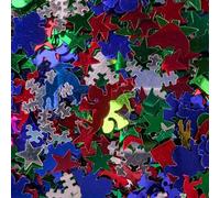 Plastic Christmas Sequins Fun Shapes 100g For Adult & Kids Crafts, Festive Plastic Confetti For Arts & Crafts Table Decoration Spangles