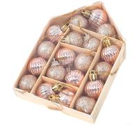 Plastic Christmas Tree Hanging Ornaments Set For Holiday Party Decoration With Modern Minimalist Aesthetic And Lightweight Design(F)