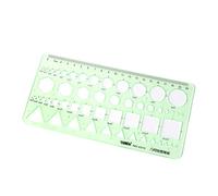 Plastic circle, square, hexagon, geometric template, ruler, template, measuring tool, new image may not reflect the actual colour of the item. Thank you beautiful!