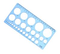 Plastic Circle Stencil Template - Multi-Function Circle Template for Drawing, Drafting Tools - Blue