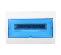 Plastic Circuit Distribution Box Weatherproof 12 Way with Din Rail | Secure Sealing, Preconfigured Mounting Points, Compact Layout, for Garden Wiring and Emergency Repairs Outdoors