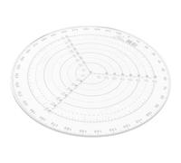 Plastic Circular Center Finder Ruler for Wood Turning and Crafts
