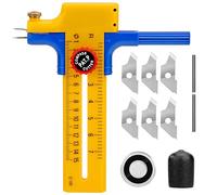 Plastic Circular Cutter for Paper, Compass Circle Cutter for Circles from 1-15 cm, Adjustable Compass Cutter, Rotating Compass Cutter, for Cutting Paper Cardboard, Leather