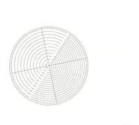 Plastic Circular Ruler for Center Finding - Transparent Geometry with Measurement Marks - Essential Woodworking for DIY Projects(B)