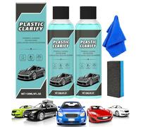 Plastic Clarify For Cars, 2025 New Plastic Clarify, Waterless Spray Wax, Multi-purpose Car Plastic Restorer, Detailer for Cars Interiors & Exteriors, Plastic Rubber Leather Restorer For Cars (2)