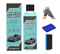 Plastic Clarify, Plastic Clarify for Cars, Plastic Clarify for Cars Spray, Car Interior Plastics Cleaner & Conditioner, Waterless Spray Wax, Rubber/Leather/Vinyl Resume (1 Set)