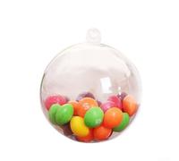 Plastic Clear Bauble Ornaments for Seasonal Decorating Perfect Addition to Any Holiday Setup (11cm)