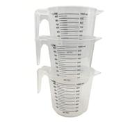 Plastic Clear Measuring Jug 1 Litre Baking Kitchen Cooking Stackable Handle