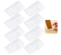 Plastic Clear Table Shims, 8 Pcs Furniture Leveling Shims, Level Wedge Shims for Door Stops, Uneven Floors, Stoppers, Leveling & Fixing Wobbly Furniture