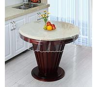 Plastic Clear Tablecloth Protector Round Vinyl PVC Table Cover,Waterproof Wipeable Desk Protector Mat, Perfect for Kitchen Dinner Table and Writing Desk - 60 Inch