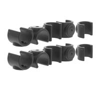 Plastic Clip Walker Brake Line Clamp 10pcs C Shaped for Rollators | Unlocked Type Tube Clamp Design, Black Repair Part for Walker Brake Cables, Smooth Burrfree Finish