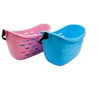 Plastic Clothes Peg Basket 24 Piece Set Multicoloured - Recycled Cloth Peg - Heavy Duty Laundry Pegs Quality Clothes Pins for Home and Garden Colour May Vary