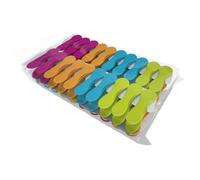 PLASTIC CLOTHES PEGS - 16 Pieces - Super Strong with Soft-Grip - 70 mm - Prevents Creases on the Laundry - Storm Resistant - HIGHEST EUROPEAN QUALITY - LaundrySpecialist
