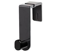 Plastic Coat Hook, 1 Hook, 1-3/4 x 5-1/4 x 4, Black