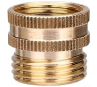 Plastic-Coated Copper Faucet Adapter Supporting 18.5mm Inner Coarse Thread to 20mm Outer Thread Plumbing Transitions (A)