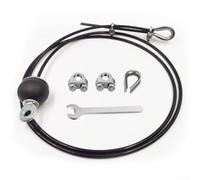 Plastic-Coated Steel Pulley Cable Rope 5mm for Home Gym Cable Machines Compatible with Standard Attachment Hardware and Sheave Dimensions (3meters)