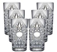 Plastic Cocktail Glass Tumbler 47cl / 15.9oz - Reusable & Unbreakable Premium Plastic Glasses (Pack of 6)