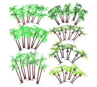 Plastic Coconut Palm Model Trees 7 Sizes, 31 Pcs
