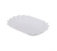 Plastic Coffee Beans Sample Tray Display Dish - 22 x 13.5 x 3 cm, 300 mL Capacity, Food-Safe & Heat-Resistant to 120°C, for Kitchen or Café Use (White)