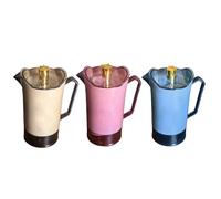Plastic Cold Drink Pitcher, Large Capacity 2.3 L Fridge Iced Water Kettle with Unique Pattern, Lightweight Home Kitchen Beverage Pitcher for Juice, Drinks, Lemonade, Milk, Picnic, Daily Serving