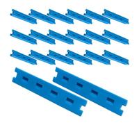 Plastic Cold Wave Curlers Triangle Hair Rods 30pcs for Salon | 8.8x2x1.7cm Blue, Single Rods, Natural Hair and Extensions, Easy Sectioning Control