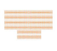 Plastic Comb Binding Spines 19mm 30 Rings | Holds 150 Sheets for Letter / B5 / Half Letter Paper | Easy Cut - to - Size Design for Reports, Manuals & Notebooks | 10 - Pack Reusable (Orange)