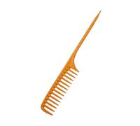 Plastic Comb Long-Handled Coarse-Toothed Curling Hair Comb With Pointed Tail Home Multi-Purpose Styling Hairbrush(Gelb)