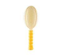 Plastic Comb Long-Handled Fluffy Air Cushion Massage Comb Wide-Tooth Detangler Hairbrush Easily Create A Hairstyle(Gelb)
