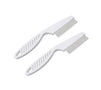 Plastic Comb Multi-Purpose Close-Tooth Straight Comb Long-Haired White Detangler Hairbrush Easy To Carry(M)