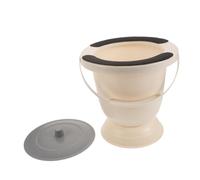 Plastic Commode Bucket with Lid and Handle for Adults