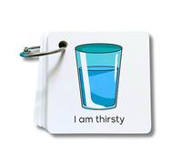 Plastic Communication Cards, Basic Communication 60 Picture Words, Special Needs, Autism, Toddler, Hospital Cards, Non Verbal Speech Therapy, Senior