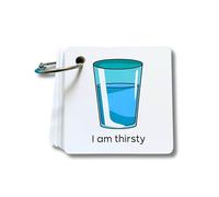 Plastic Communication Cards for Special Needs, Set of 60 Picture Exchange Communication, Non Verbal Aid Autism Senior Autistic