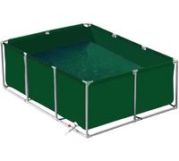 Plastic compact Large Outdoor Fish Pond Canvas Tank With Drain Valve canvas water tank
