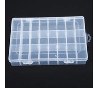 Plastic Compartment Organizer Box for Jewelry, Beads, and Small Pill Storage Solutions (24 Compartment)