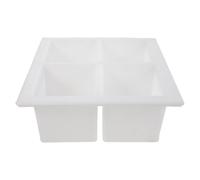 Plastic Concrete Brick Mold Square 25.5x25.5x10 Cm