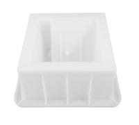 Plastic Concrete Hollow Brick Mold 25.5cm White Form