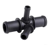 Plastic Coolant Hose Connector 1K0121087P Black Finish | Fits for golf, for jetta, for passat, direct replacement for 1K0121087P, restores cooling system