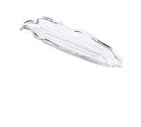 Plastic Corn Plate Transparent Food Serving Tray for Corn on The Cob Snack Fruit Appetizer BPA-Free Reusable Lightweight Durable Tableware