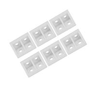 Plastic Corner Brackets Join Blocks Plastic Corner Braces Plastic White 50Pcs Plastic Right Angle Corner Gusset Brace Angle Brackets Code Furniture