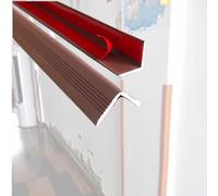 Plastic Corner Protectors Edge Guards 40 Mm Width, Self Adhesive Protection Trim Strip for Edge Brown Blue Gray White, Angle Trim for Factory(Brown,L 14 M)