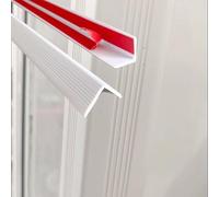 Plastic Corner Protectors Edge Guards 40 Mm Width, Self Adhesive Protection Trim Strip for Edge Brown Blue Gray White, Angle Trim for Factory(White,L 10 M)