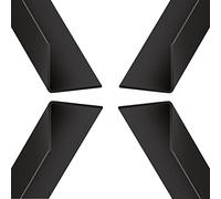 Plastic Corner Trim 10mm x 10mm - PVC Rigid Angle Cover Trim - 90 Degree Angle Edge -1 Metre Length - Black