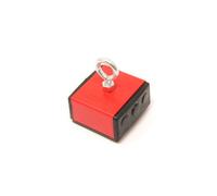 Plastic Covered Holding Magnet For Attaching To A Chain Or Rope For Holding Ferrous Materials - 45Kg Pull